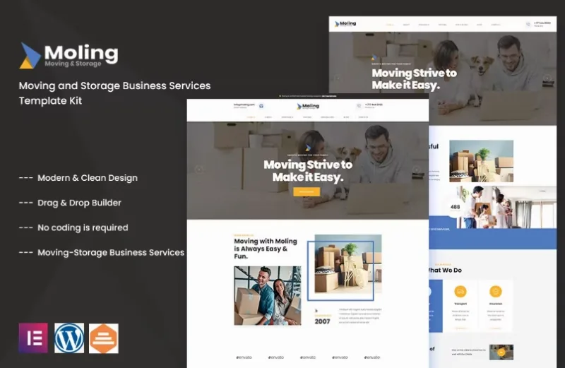 Moling – Moving and Storage Business Services Template