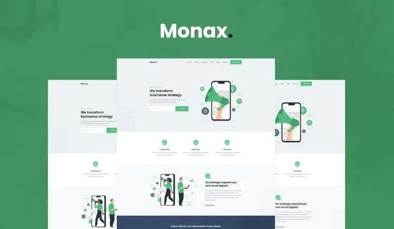 Monax – Saas & Startup Elementor Template
