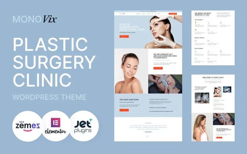 MonoVix – Plastic Surgery Clinic WordPress Theme