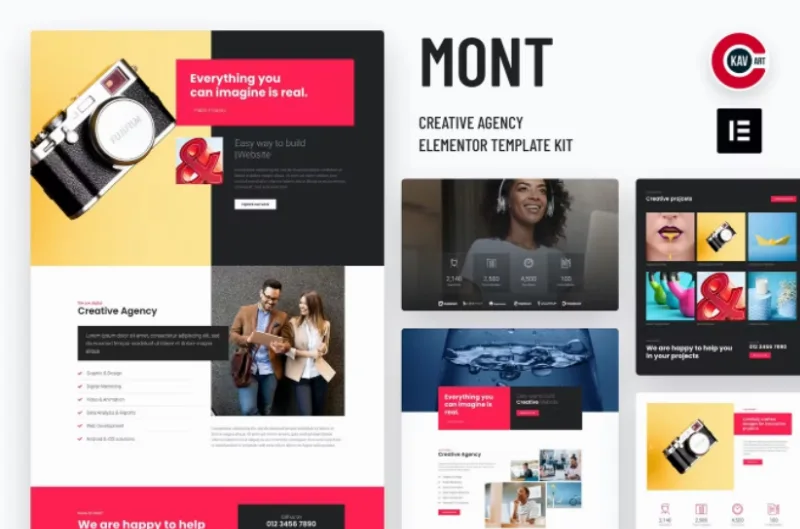 Mont – Agency Elementor Template