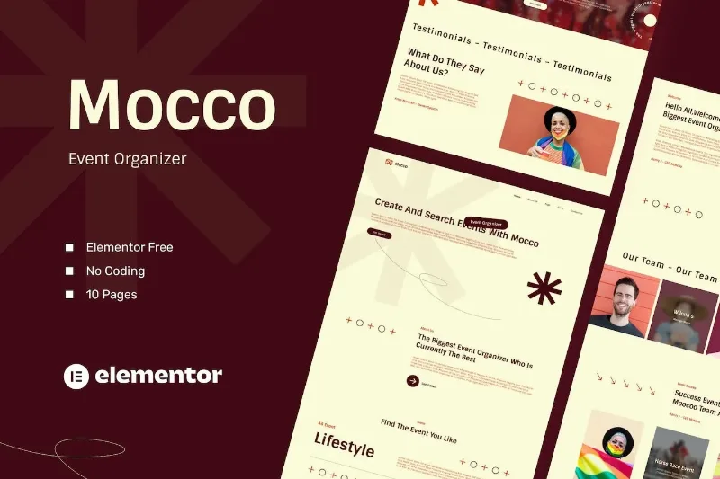 Moocoo – Event Organizer Elementor Template