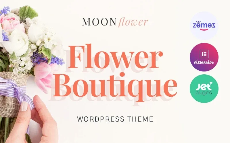 Moon Flower – Flower Shop WordPress Theme