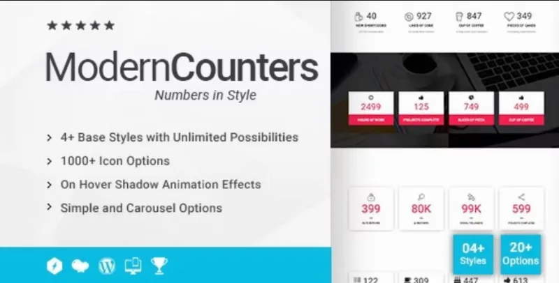 Mordern Counters Addon for WPBakery Page Builder (formerly Visual Composer)