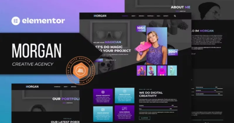 Morgan – Creative Agency & Portfolio Elementor Template