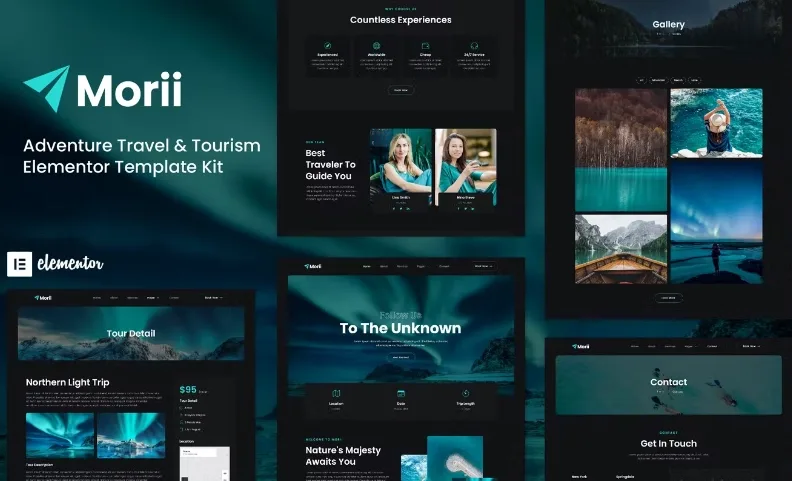 Morii – Adventure Travel & Tourism Elementor Template