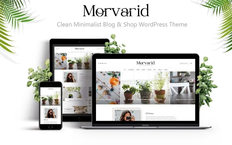 Morvarid – Clean Minimalist Blog & Shop WordPress Theme