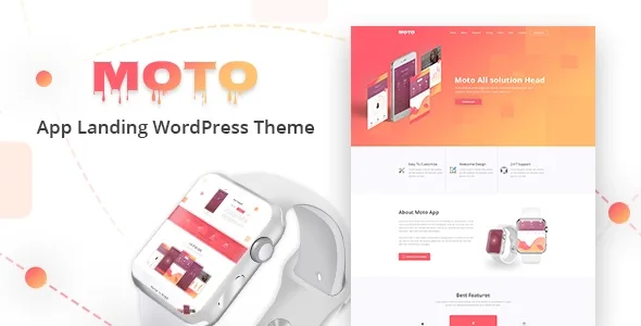 Moto1.1.6–AppLandingPageWordPressTheme