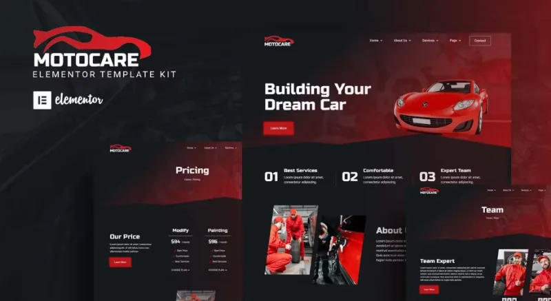 Motocare – Automotive Elementor Template
