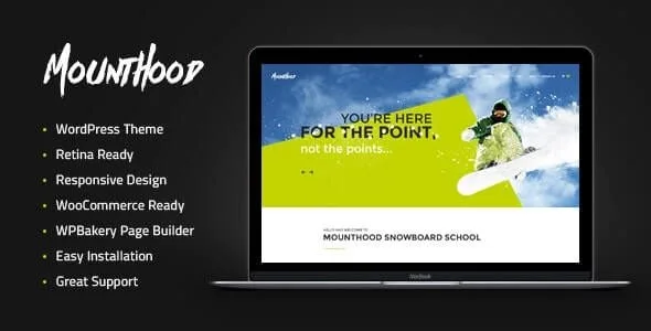 Mounthood | A Modern Ski and Snowboard School WordPress Theme