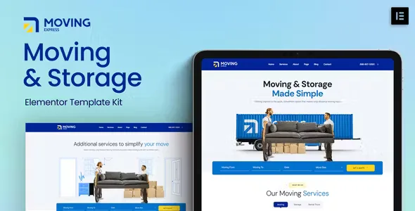 MovingExpress Moving Company Elementor Template Kit