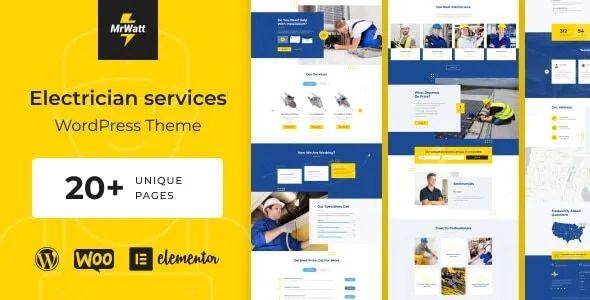 MrWatt – Electrician Services WordPress Theme