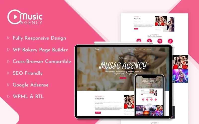Music Agency WordPress Theme