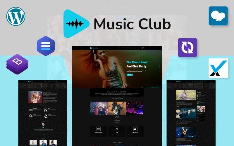 Music Club – Band | Party WordPress Theme