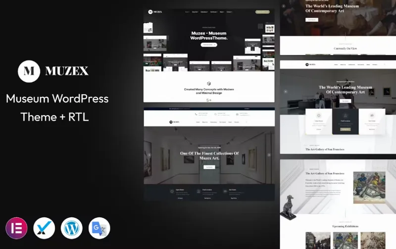 Muzex – Museum WordPress Theme + RTL