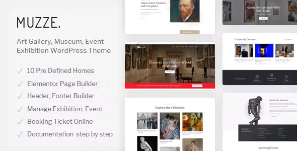 Muzze Museum Art Gallery Theme