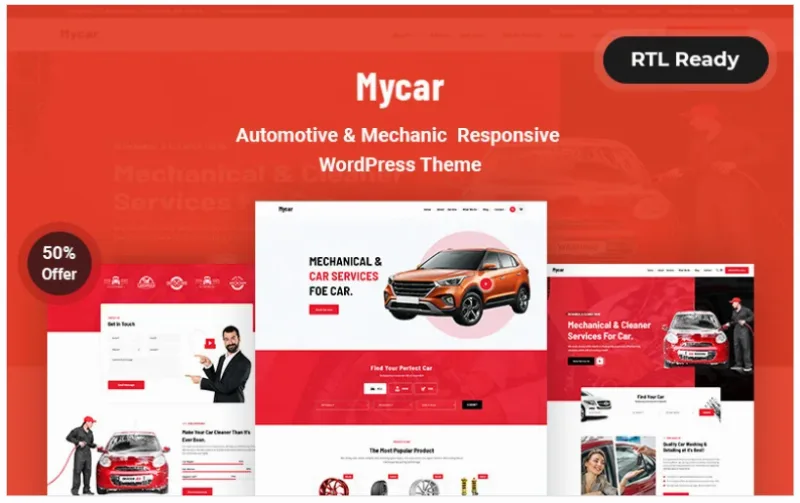 Mycar – Automotive & Mechanic Responsive WordPress Theme