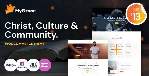 MyGrace – Churches and Charity WordPress Theme