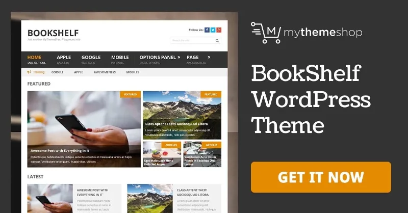 MyThemeShop BookShelf