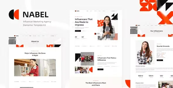 Nabel Influencer Marketing Elementor Template Kit