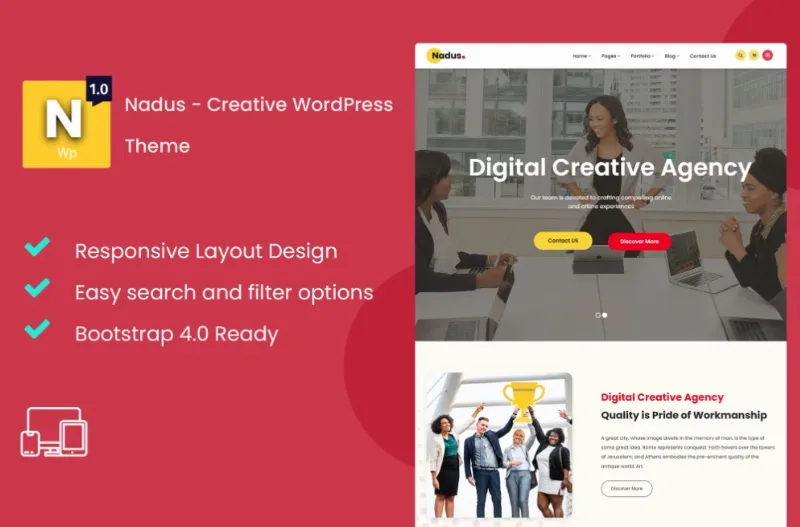 Nadus – Creative WordPress Theme