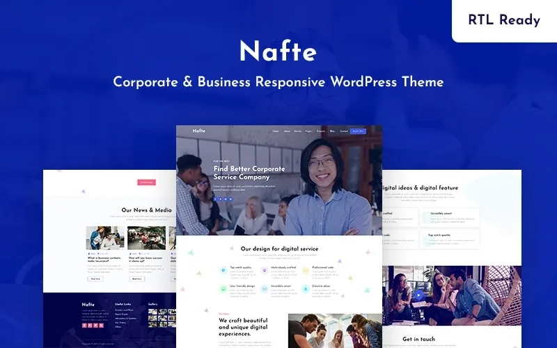 Nafte – Corporate Business WordPress Theme