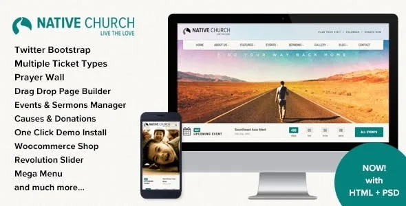 Native Church – Multi Purpose WordPress Theme