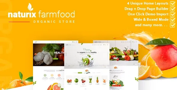 Naturix – Organic Store Woocommerce Theme with Drag n Drop Page Builder