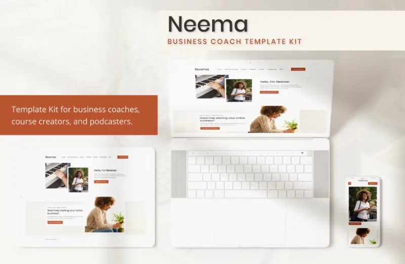 Neema – Business Coach Elementor Template