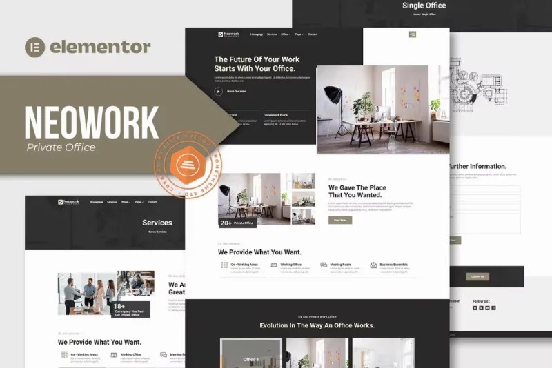 Neowork – Private Office Elementor Template