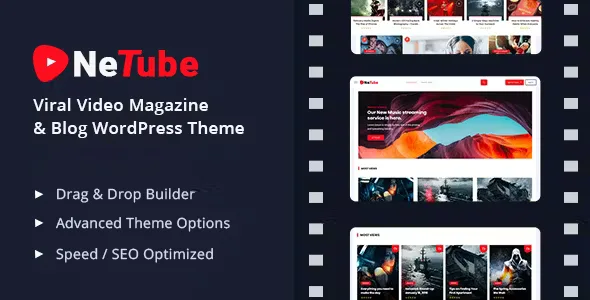 Netube Viral Video Blog and Magazine Theme