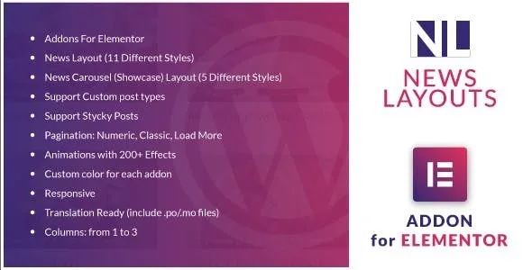 News Layouts for Elementor