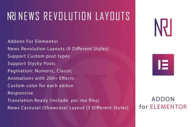 News Revolution Leyout For Elementor