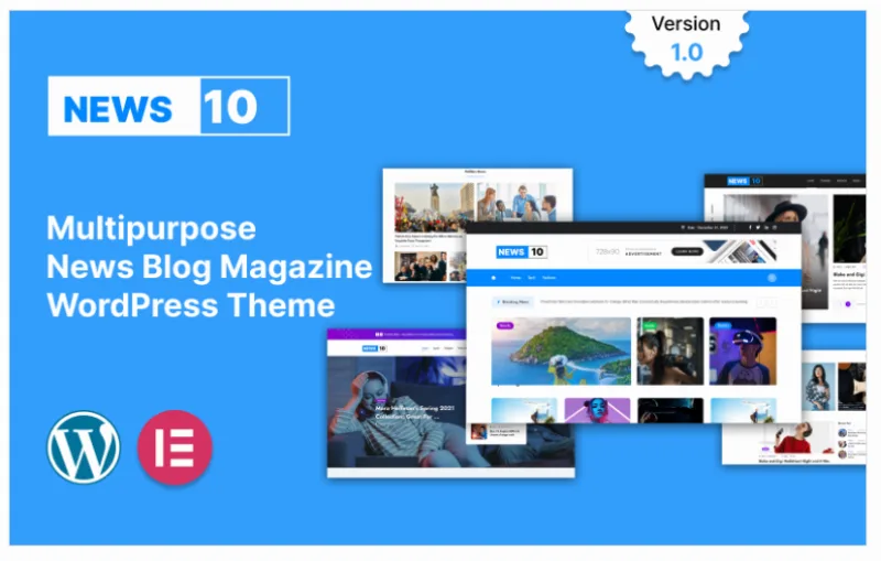 NEWS10-News, Blog & Magazine WordPress Theme