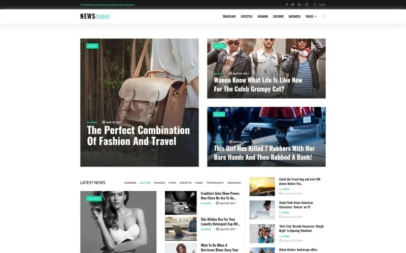 NEWSmaker – News & Magazine WordPress theme WordPress Theme