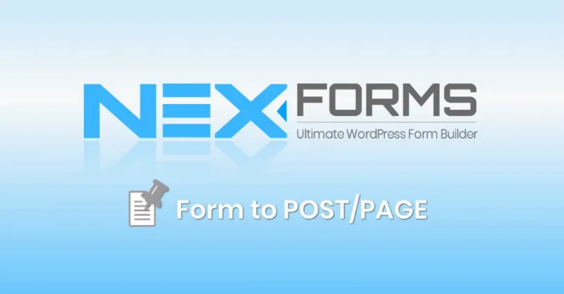 NEX-Forms ADD ON - Form to Post