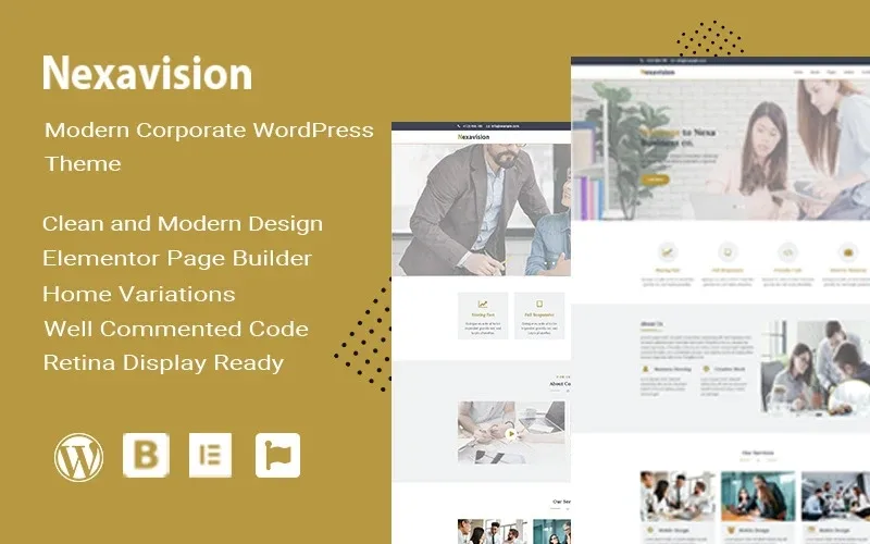 Nexavision – Multipurpose Website Builder using Elementor Wordpress Theme WordPress Theme
