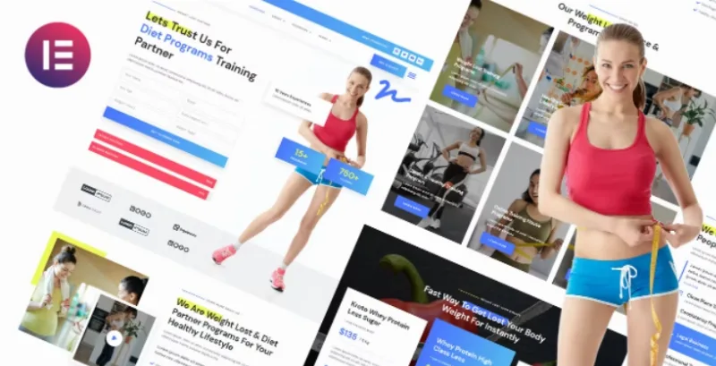Nguru – Weight Loss & Fitness Trainer Elementor Template