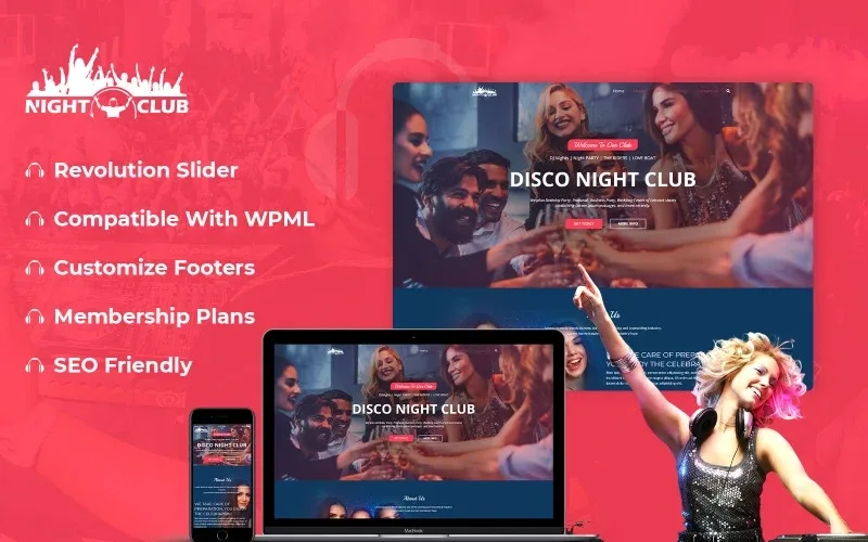 Night Club – Party WordPress Theme