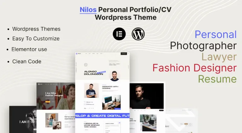 Nilos – Personal Portfolio WordPress Theme