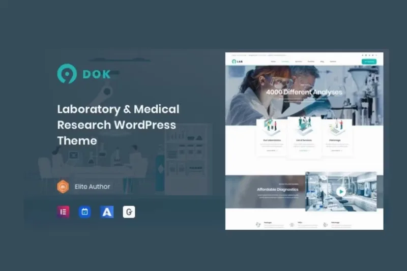 Ninedok – Laboratory & Research WordPress Theme