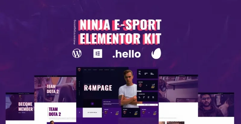 Ninja – Esports & Gaming Elementor Template