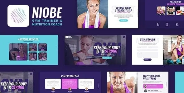 Niobe – A Gym Trainer & Nutrition Coach WordPress Theme