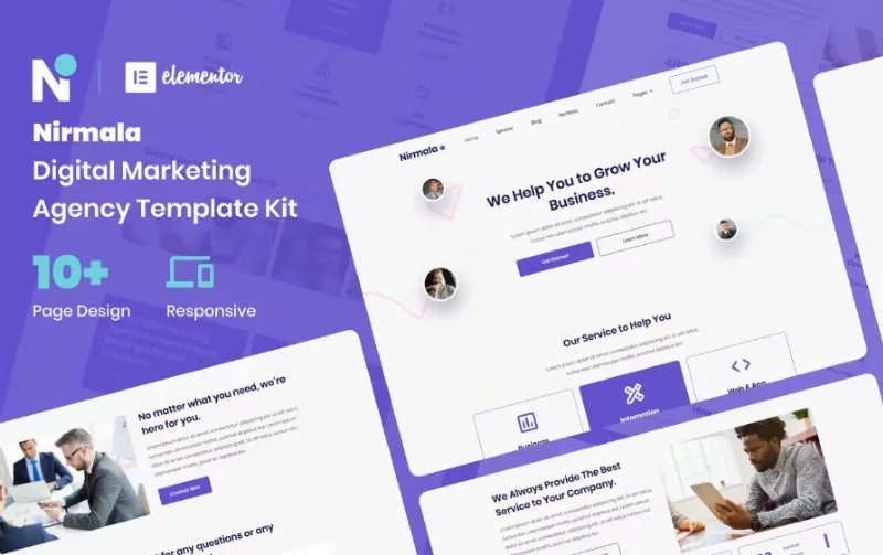 Nirmala – Digital Marketing Agency Elementor Template