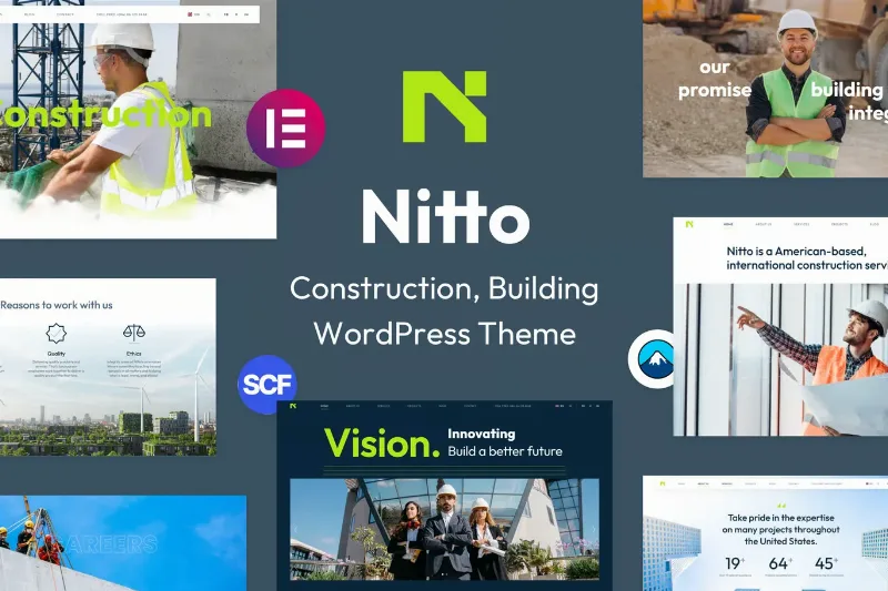 Nitto – Building, Construction WordPress Theme