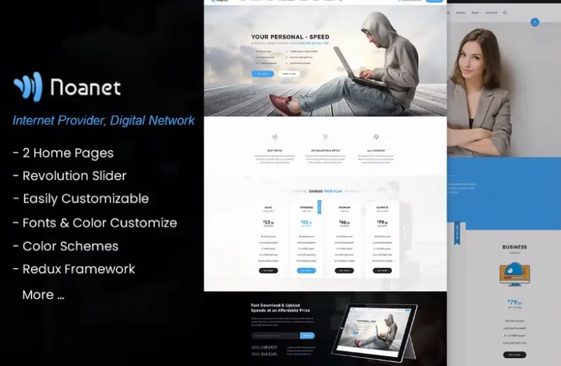 Noanet – Internet, Digital Network WordPress Theme