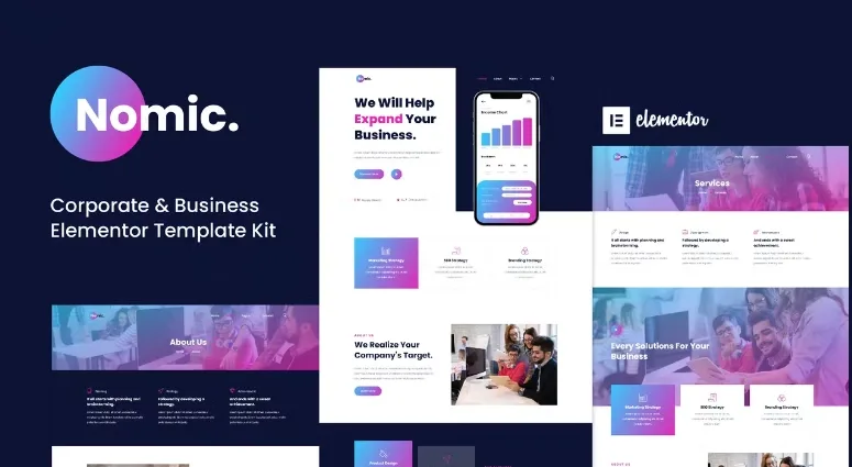 Nomic – Corporate & Business Elementor Template