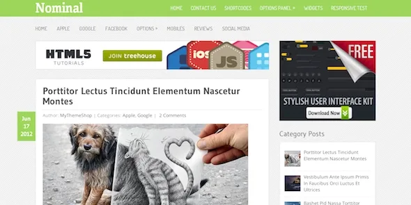 Nominal – Super Clean WordPress Blog Theme