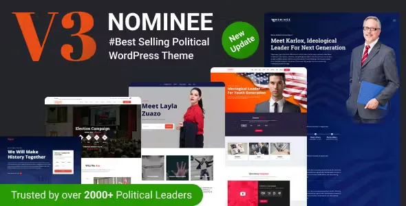 Nominee Political WordPress Theme