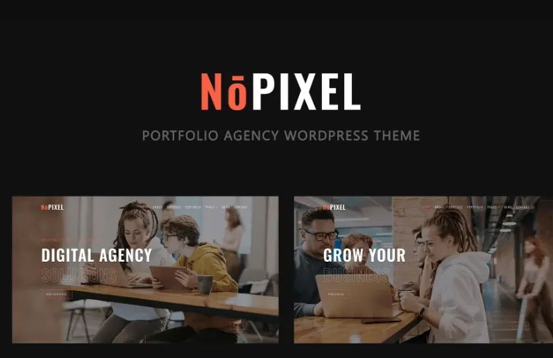 NoPixel – Portfolio Agency WordPress Theme