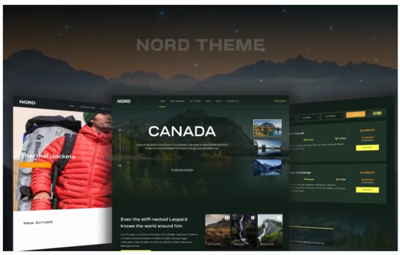Nord Tours and Travel Woocommerce Wordpress Theme